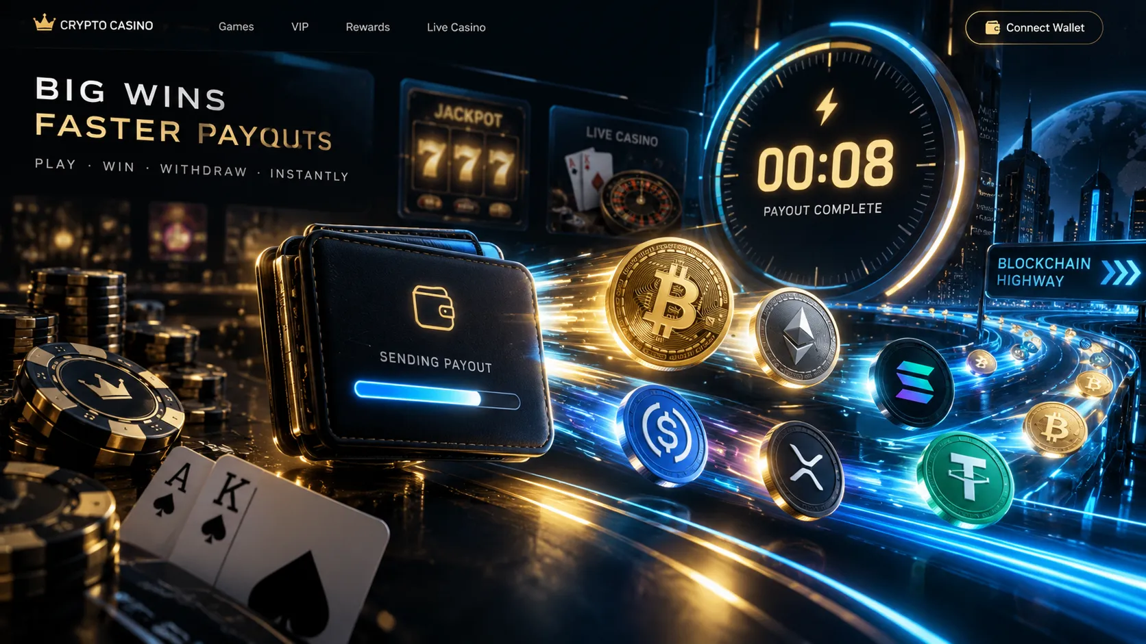 крипто казино с быстрым выводом — крипто казино с быстрым и моментальным выводом выигрышей